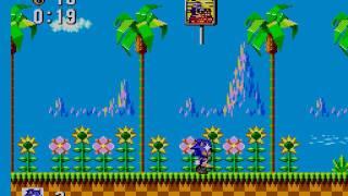 Sonic The Hedgehog Master System - Green Hill Zone 1 in 19 seconds! Possible World Record?