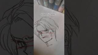 how to draw a frustrated face #howtodrawaboy  #howtodrawanime #drawingaface #howtodrawmanga