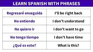 Frequent and Useful Spanish Sentences