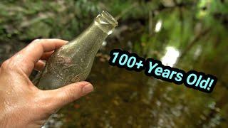 What Was Dumped In This Creek 100 Years Ago?! Antique Bottle Hunting | Pre-1915 Coke Found!