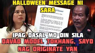 HALLOWEEN MESSAGE NI SARA- BARADO KAY LASCAÑAS- DAPAT DALAWIN KA NG MULTO