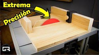 La MEJOR GUIA de CORTE para SIERRA de MESA [PASO a PASO] | CROSS cut SLED for TABLE SAW