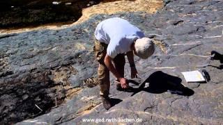 Sampling in Wadi Dam (Structural Geology fieldwork)