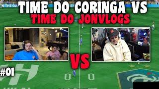 TIME DO CORINGA VS TIME DO JON VLOG VALENDO 2500 REAIS NO FIFA 23!