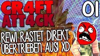 REWI RASTET DIREKT ÜBERTRIEBEN HEFTIG AUS! XD - CRAFT ATTACK 4 #01 | GAMERSTIME