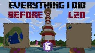 My Epic Minecraft Journey Before 1.20: Lighthouse, Axolotl Farm, Iron Farm and More!