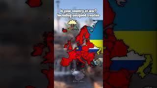 Is your country at war? Including unsigned treaties #europe #mapguide #geopolitcs #globaleurope