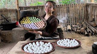 How to make delicious banh troi with palm sugar filling