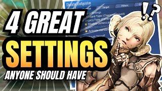 The 4 Settings I Recommend to Everyone! FFXIV Guides!