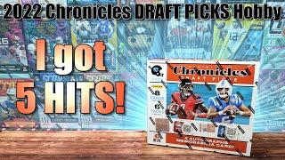 2022 Chronicles Draft Picks Football Hobby Box | 5 HITS - First Look at Licensed 2022 Rookies!