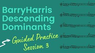 Barry Harris Descending Dominant Practice Session 3