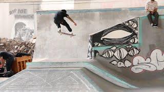 Nyjah Huston and friends at Burnside Skatepark in Portland Oregon