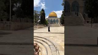 The Dome of the Rock and Al-Aqsa Mosque on the Temple Mount. Jerusalem, Israel 2024