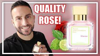 MAISON FRANCIS KURKDJIAN A LA ROSE PERFUME REVIEW! | NATURAL AND SENSUAL NICHE ROSE FRAGRANCE!