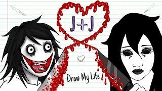 JEFF + JANE THE KILLER   VALENTINE´S DAY| Draw My Life | Creepypasta special love story