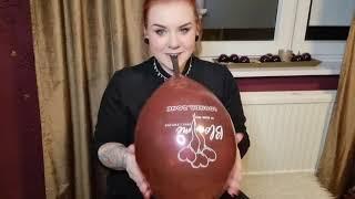 TEASER #2 Riana Rose blows up her own printed balloons until it pops!  #balloons #loonergirl #bbw