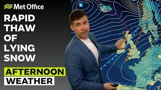 13/01/2025 – Wet and windy in Scotland – Afternoon Weather Forecast UK – Met Office Weather