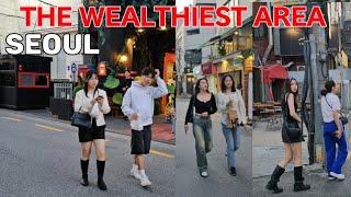 THE HEART OF SEOUL WEALTHIEST AREA 2024 LUXURY SHOPPING STREET WALK!!