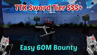 Best One Shoot Combo TTK So OP With Portal + God Human Blox Fruits Highlight 60M Bounty Hunting Pvp