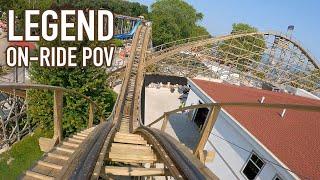 Legend Front Row POV Arnold's Park Classic 1930 Wooden Roller Coaster