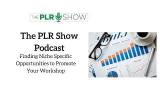 Finding Niche Based Opportunities to Promote Your Workshop (PODCAST) - The PLR Show