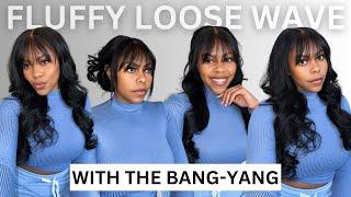 New Pre Everything Fluffy Loose Wave Beginner Friendly+3stylesCURTAIN BANG Wig | Beauty Forever Hair