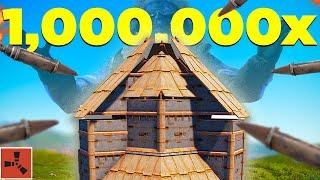 I Built The STRONGEST Solo Base in Rust on a 1,000,000x Server...