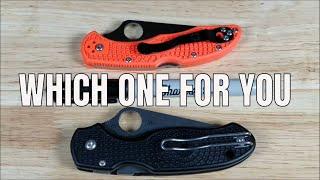 BATTLE OF THE BEST EDC KNIVES  SPYDERCO DELICA 4 VS LIGHTWEIGHT PARA 3 REVIEW
