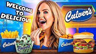 Irish Girl Tries CULVER'S in WISCONSIN For The First Time |Butter Burger,CheeseCurds, Concrete Mixer