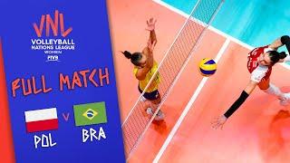 Poland  Brazil - Full Match | Women’s Volleyball Nations League 2019