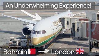 Underwhelming Gulf Air Flight! ️  Bahrain - London ️  Economy Trip Report