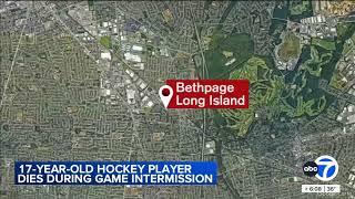 17-year-old hockey player on Long Island dies during game intermission