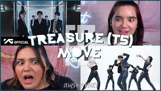 WHAT THE HELL!!!! JEROME & HIS FRIENDS!  Reacting to TREASURE - 'MOVE (T5)' M/V | Ams & Ev React