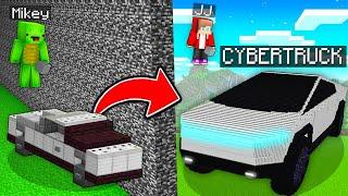 Mikey NOOB vs JJ PRO Cybertruck Build Battle in Minecraft (Maizen)