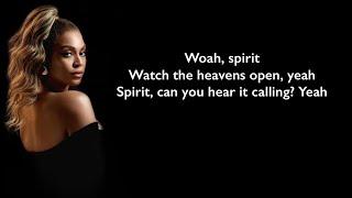 Beyonce - Spirit (Lyrics)