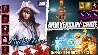 BGMI ANNIVERSARY CRATE LEAKS || MYTHIC FORGE 3.3 UPDATE.