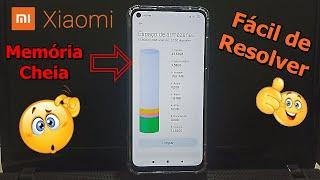 Celular Xiaomi Com Aviso de Memoria Cheia - RESOLVA FÁCIL -  Mensagem de Espaço Insuficiente Xiaomi