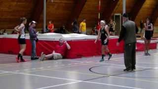 Erin high jump (SUNY Cortland indoor track 2013)