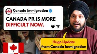Huge Update from Canada Immigration Again | Getting Canada PR is more difficult now | Gursahib Singh