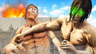 Becoming the Attack Titan to save the WORLD in AOT Fan game by Swammy