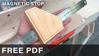 How to make a Multifunction  Ruler Marking Gauge with Magnetic Stop . Free PDF