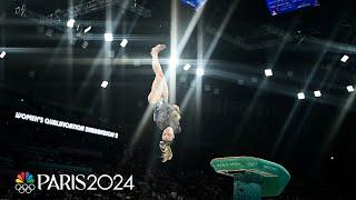 Jade Carey 'excellent' on vault in team gymnastics competition for USA | Paris Olympics | NBC Sports