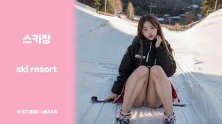 [4k] 스키 알려줄래요? | Can you teach me skiing? - ai art