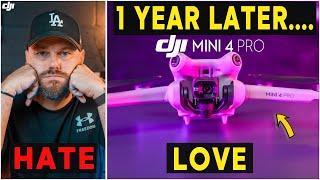 DJI Mini 4 Pro - 1 YEAR LATER REVIEW - MY EXPERIENCE? ( The Truth )