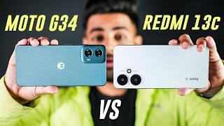 Motorola G34 5G vs Redmi 13C 5G - Best phone under Rs 10,000 !!