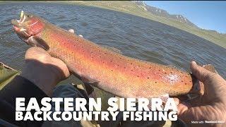 Eastern Sierra Fishing backcountry lake and Convict/Crowley