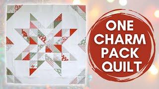 Free Baby Quilt Pattern | Charm Pack Quilt Pattern | Half Square Triangle Quilt Pattern