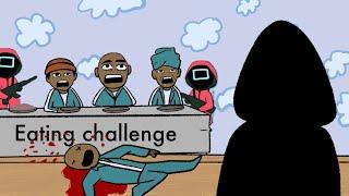SQUID GAME but eating challenge