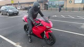 2008 DUCATI 848 Start up and ride off