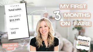 My First 3 Months Selling On Faire: Insights, Earnings, and Tips (I couldn't believe the results)